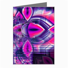 Rose Crystal Palace, Abstract Love Dream  Greeting Card by DianeClancy