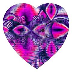 Rose Crystal Palace, Abstract Love Dream  Jigsaw Puzzle (heart) by DianeClancy