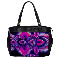 Rose Crystal Palace, Abstract Love Dream  Oversize Office Handbag (one Side)