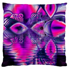 Rose Crystal Palace, Abstract Love Dream  Large Cushion Case (two Sided)  by DianeClancy