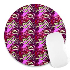 Ballerina Slippers 8  Mouse Pad (round) by Rbrendes