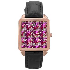 Ballerina Slippers Rose Gold Leather Watch 