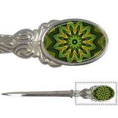 Woven Jungle Leaves Mandala Letter Opener