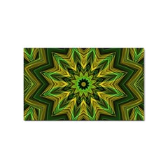 Woven Jungle Leaves Mandala Sticker 100 Pack (rectangle) by Zandiepants