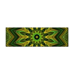 Woven Jungle Leaves Mandala Bumper Sticker 10 Pack