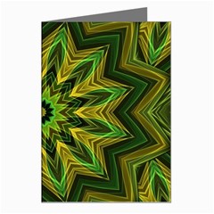 Woven Jungle Leaves Mandala Greeting Card (8 Pack)