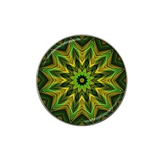 Woven Jungle Leaves Mandala Golf Ball Marker (for Hat Clip)