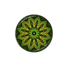 Woven Jungle Leaves Mandala Golf Ball Marker 4 Pack (for Hat Clip)