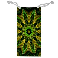 Woven Jungle Leaves Mandala Jewelry Bag