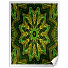 Woven Jungle Leaves Mandala Canvas 36  X 48  (unframed)