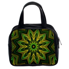 Woven Jungle Leaves Mandala Classic Handbag (two Sides) by Zandiepants