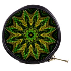 Woven Jungle Leaves Mandala Mini Makeup Case by Zandiepants