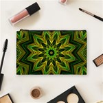 Woven Jungle Leaves Mandala Cosmetic Bag (Medium) Front