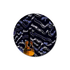 Sound Waves Drink Coaster (round) by Rbrendes