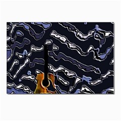 Sound Waves Postcards 5  X 7  (10 Pack) by Rbrendes