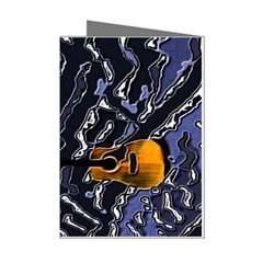 Sound Waves Mini Greeting Card (8 Pack) by Rbrendes