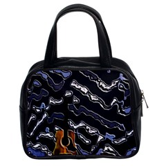 Sound Waves Classic Handbag (two Sides) by Rbrendes