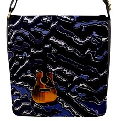 Sound Waves Flap Closure Messenger Bag (small)