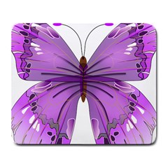 Purple Awareness Butterfly Large Mouse Pad (rectangle)