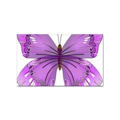 Purple Awareness Butterfly Sticker (rectangle) by FunWithFibro