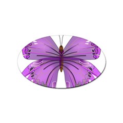 Purple Awareness Butterfly Sticker 10 Pack (oval)