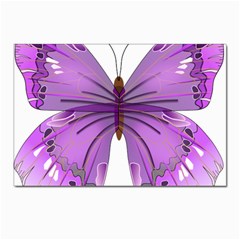 Purple Awareness Butterfly Postcard 4 x 6  (10 Pack) by FunWithFibro