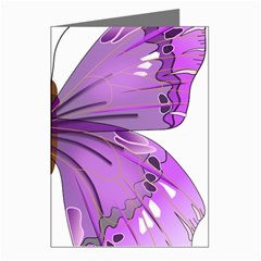 Purple Awareness Butterfly Greeting Card (8 Pack) by FunWithFibro