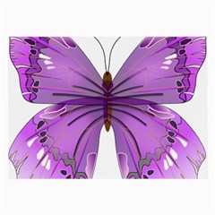 Purple Awareness Butterfly Glasses Cloth (large) by FunWithFibro