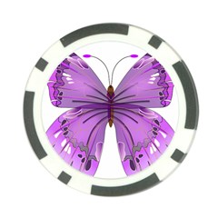 Purple Awareness Butterfly Poker Chip (10 Pack) by FunWithFibro