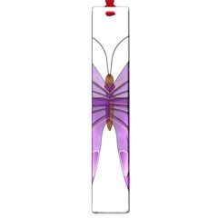 Purple Awareness Butterfly Large Bookmark by FunWithFibro