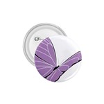 Purple Awareness Butterfly 2 1.75  Button Front