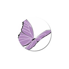 Purple Awareness Butterfly 2 Golf Ball Marker by FunWithFibro