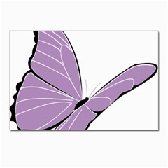 Purple Awareness Butterfly 2 Postcard 4 x 6  (10 Pack)