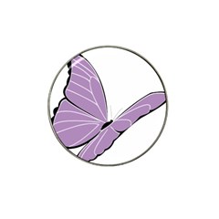 Purple Awareness Butterfly 2 Golf Ball Marker (for Hat Clip) by FunWithFibro