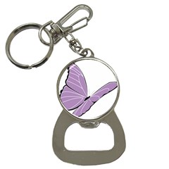 Purple Awareness Butterfly 2 Bottle Opener Key Chain