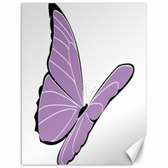 Purple Awareness Butterfly 2 Canvas 12  X 16  (unframed) by FunWithFibro