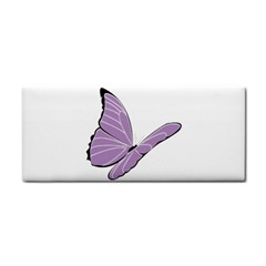 Purple Awareness Butterfly 2 Hand Towel by FunWithFibro