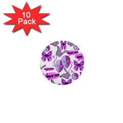 Invisible Illness Collage 1  Mini Button (10 Pack)