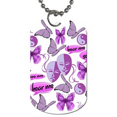 Invisible Illness Collage Dog Tag (two-sided) 