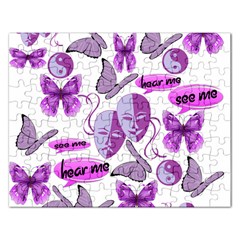 Invisible Illness Collage Jigsaw Puzzle (rectangle) by FunWithFibro