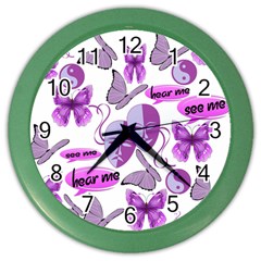 Invisible Illness Collage Wall Clock (color)