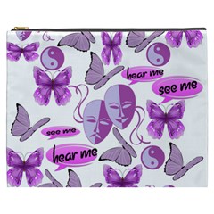 Invisible Illness Collage Cosmetic Bag (xxxl)