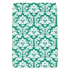 White On Emerald Green Damask Removable Flap Cover (small) by Zandiepants