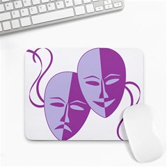 Comedy & Tragedy Of Chronic Pain Small Mouse Pad (rectangle) by FunWithFibro