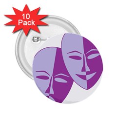 Comedy & Tragedy Of Chronic Pain 2 25  Button (10 Pack)