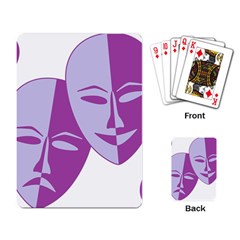 Comedy & Tragedy Of Chronic Pain Playing Cards Single Design