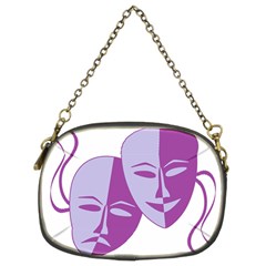 Comedy & Tragedy Of Chronic Pain Chain Purse (two Sided) 