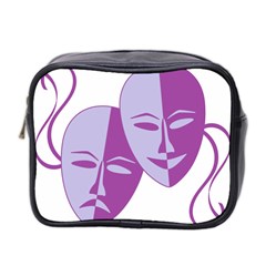 Comedy & Tragedy Of Chronic Pain Mini Travel Toiletry Bag (two Sides)