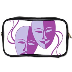 Comedy & Tragedy Of Chronic Pain Travel Toiletry Bag (one Side) by FunWithFibro