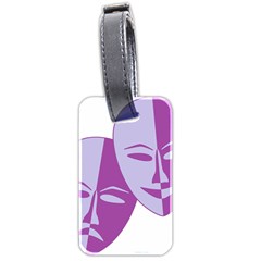 Comedy & Tragedy Of Chronic Pain Luggage Tag (two Sides) by FunWithFibro